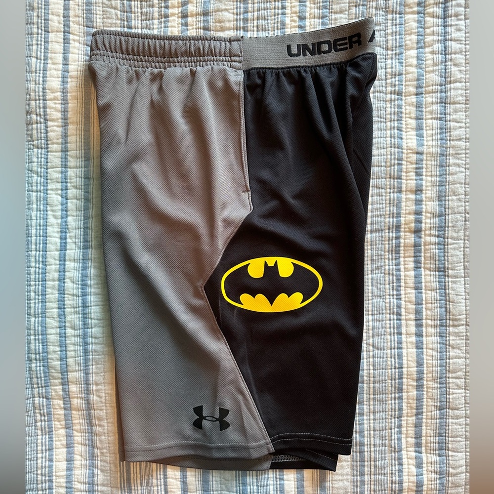 Youth boys under armour Batman shorts